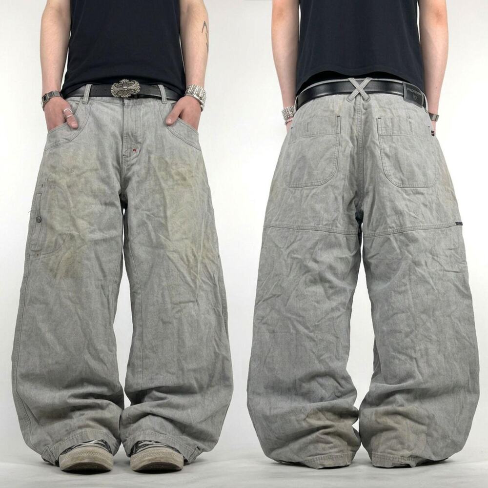 Vintage y2k grunge phat farm baggy wide leg archive skater rare jeans